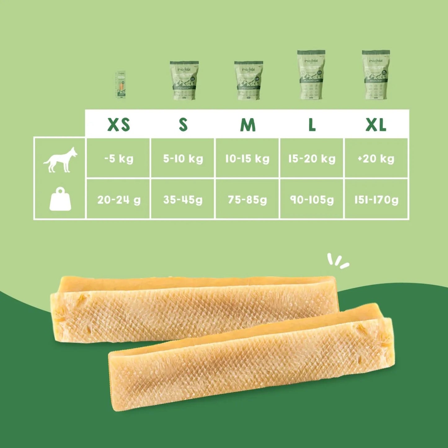 Maikai Pets - Huesitos de Queso para perros