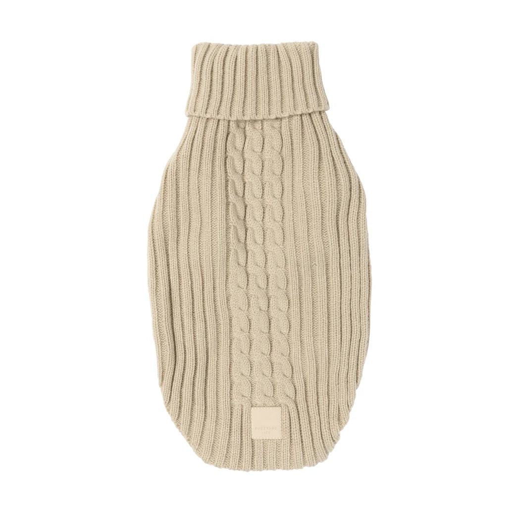 Fuzzyard life knitted sweater - Sandstone