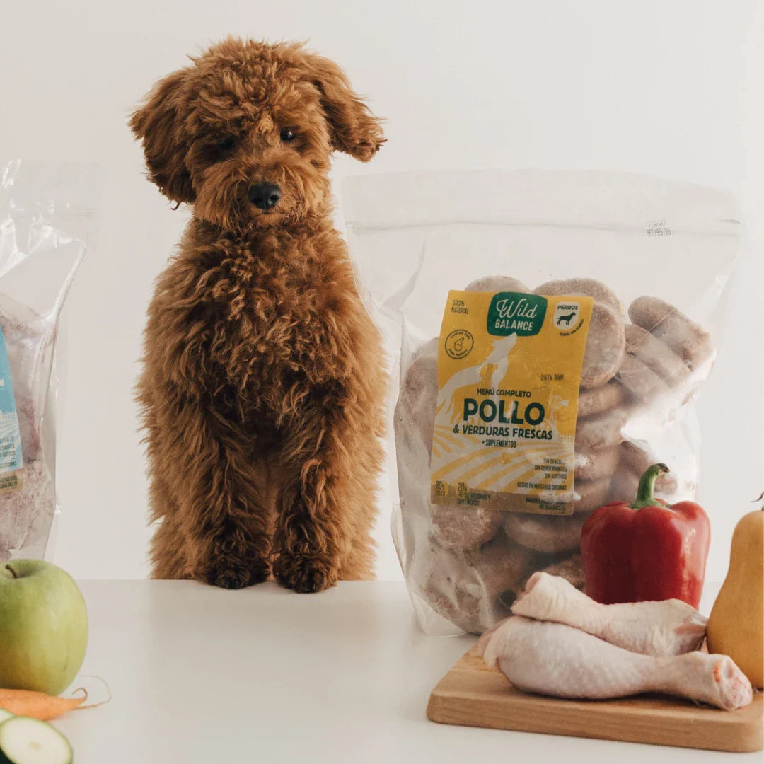 Wild Balance - Menú BARF de Pollo con verduras frescas para perros