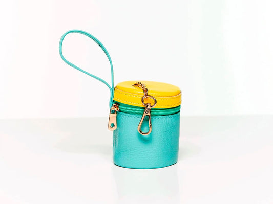 Bolso de golosinas de cuero