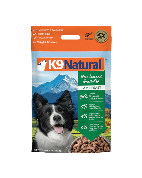 Comida deshidratada y liofilizada para perros