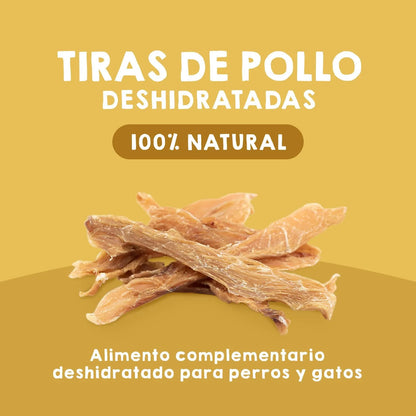 Maikai Pets - Snacks de Pollo en tiras para perros y gatos – 100g
