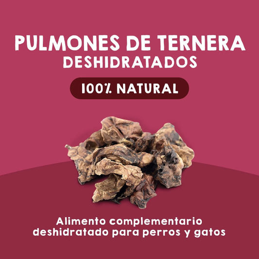 Maikai Pets - Snacks de Pulmones de Ternera para perros y gatos – 80g