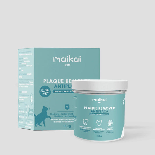 Maikai Pets - Eliminador de placa: higiene dental natural para perros y gatos