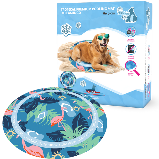 Cool Pets - Cama Refrigerante Flamingo