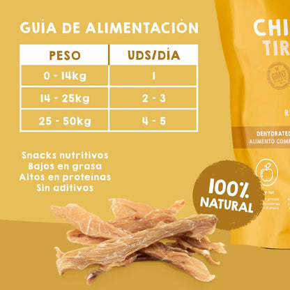 Maikai Pets - Snacks de Pollo en tiras para perros y gatos – 100g