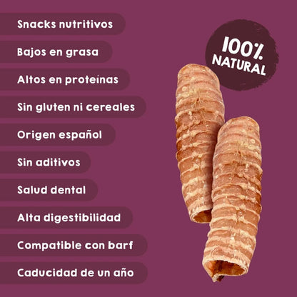 Maikai Pets - Tráqueas de Ternera para perros – 1×2 uds