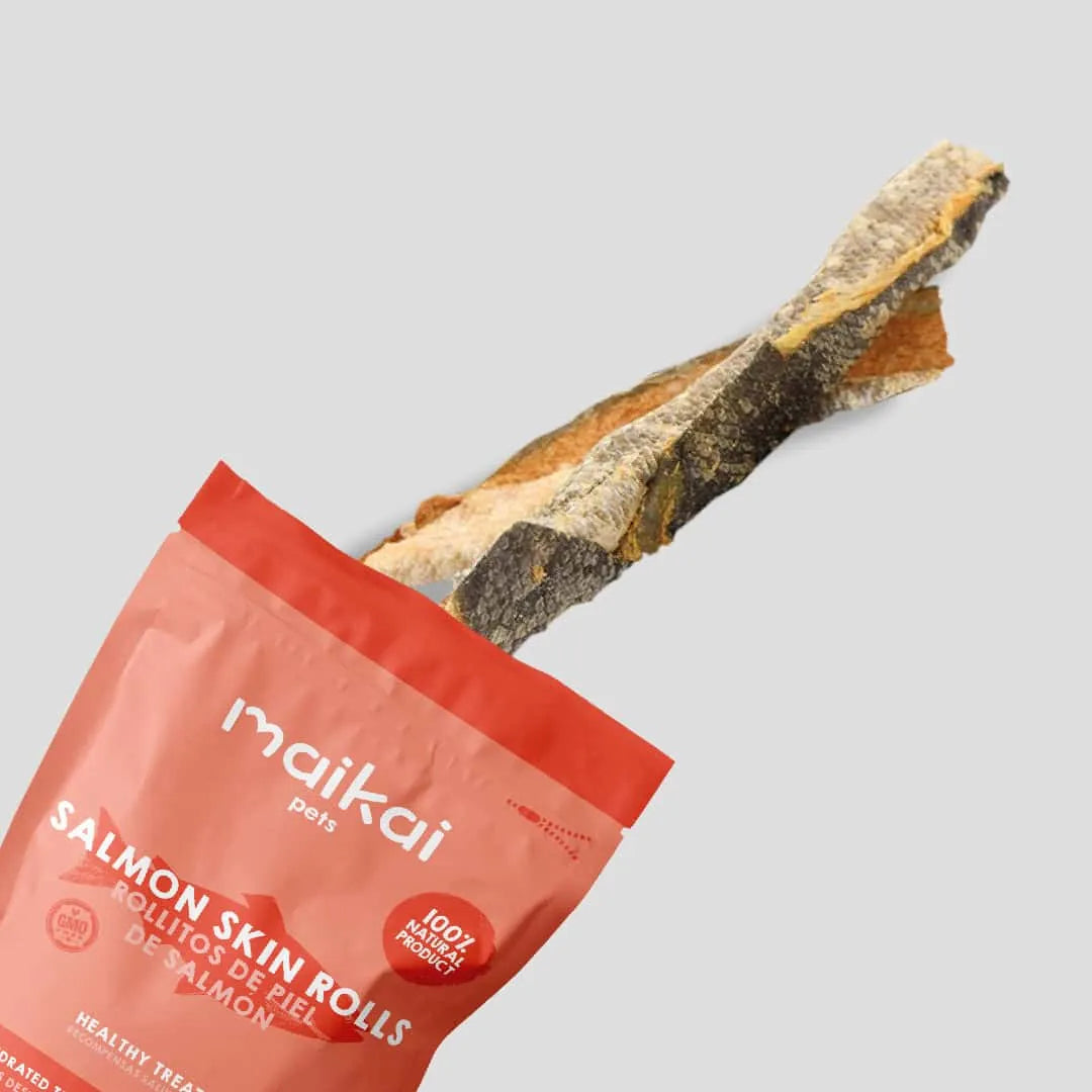 Maikai Pets - Rollitos crujientes de piel de salmón