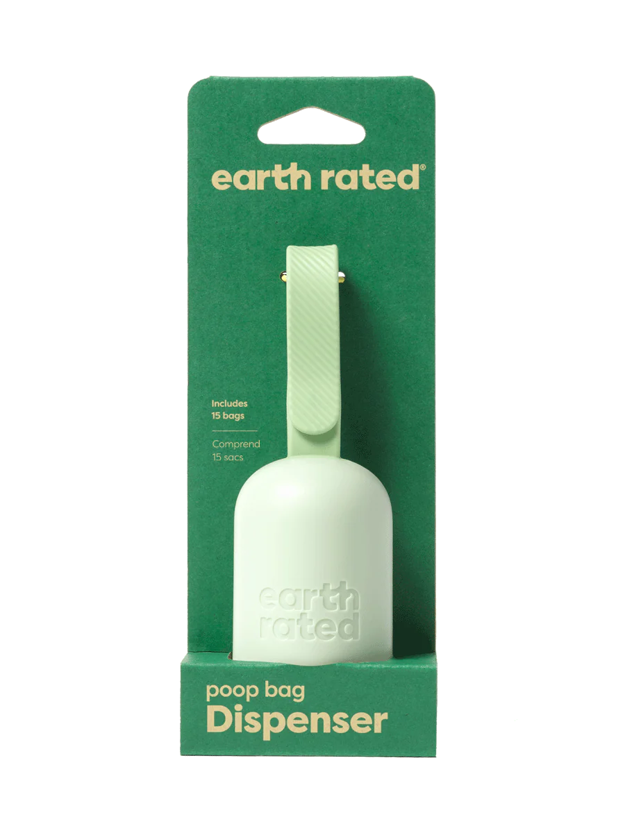 Earth Rated - Dispensador de bolsas para excrementos con 15 bolsas