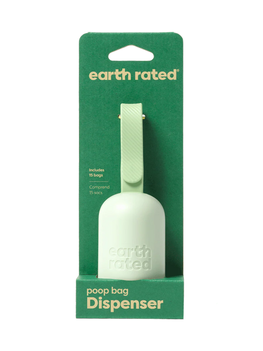 Earth Rated - Dispensador de bolsas para excrementos con 15 bolsas