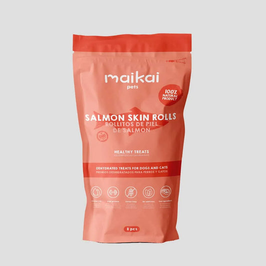 Maikai Pets - Rollitos crujientes de piel de salmón