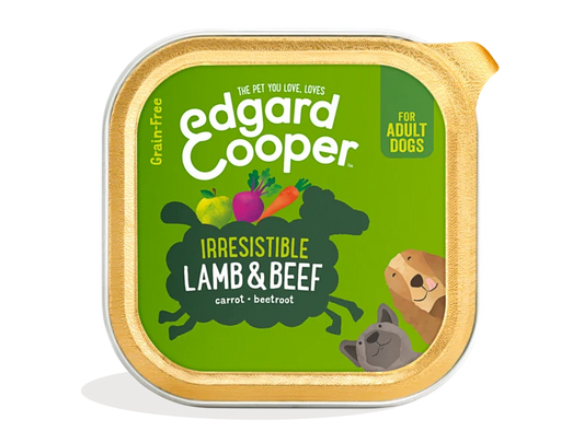 Edgard Cooper Comida húmeda para perros - Cordero y vacuno 150G