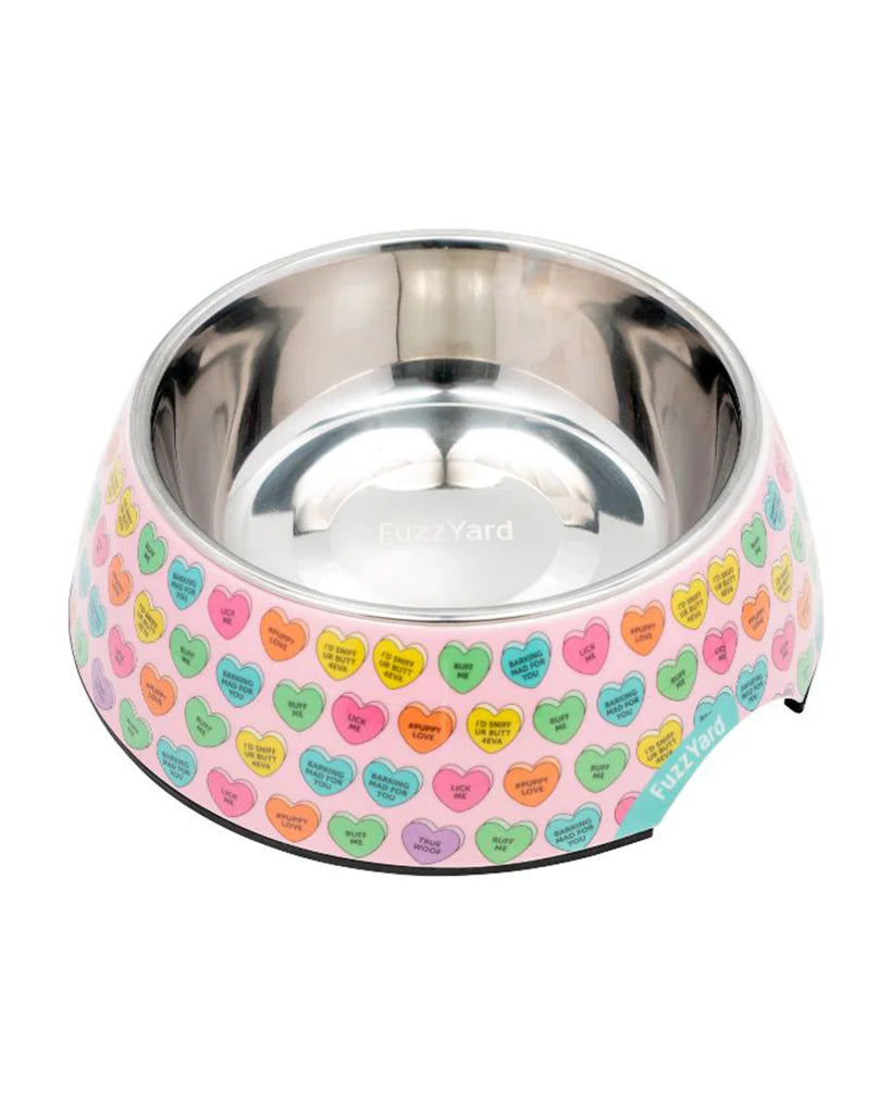 Fuzzyard comedero para perros - Candy hearts