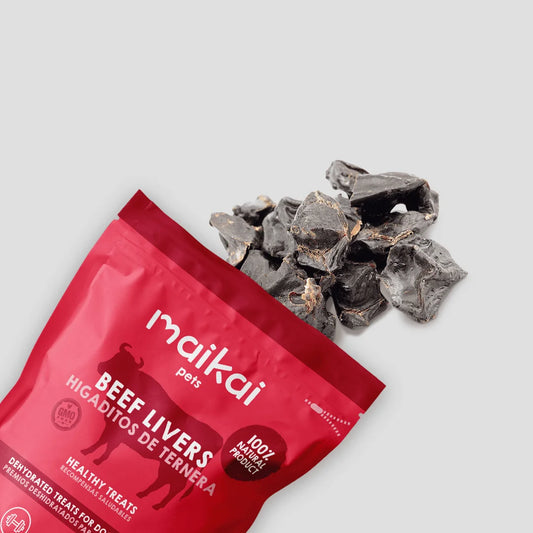 Maikai Pets - Snacks de Higaditos de Ternera para perros y gatos – 100g