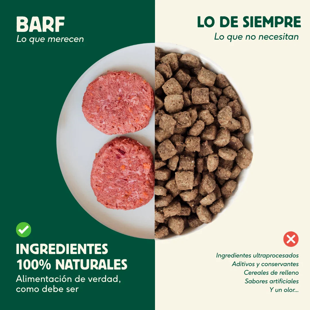 Wild Balance - Menú BARF de Ternera con verduras frescas para perros