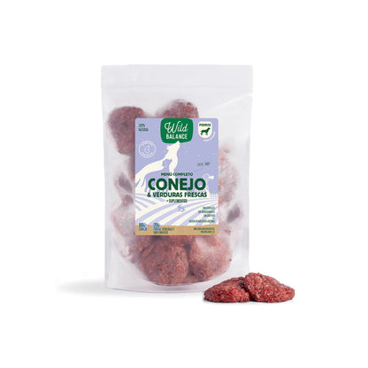 Wild Balance - Menú BARF de Conejo con verduras frescas para perros