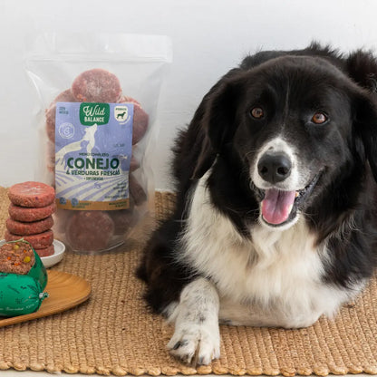 Wild Balance - Menú BARF de Conejo con verduras frescas para perros