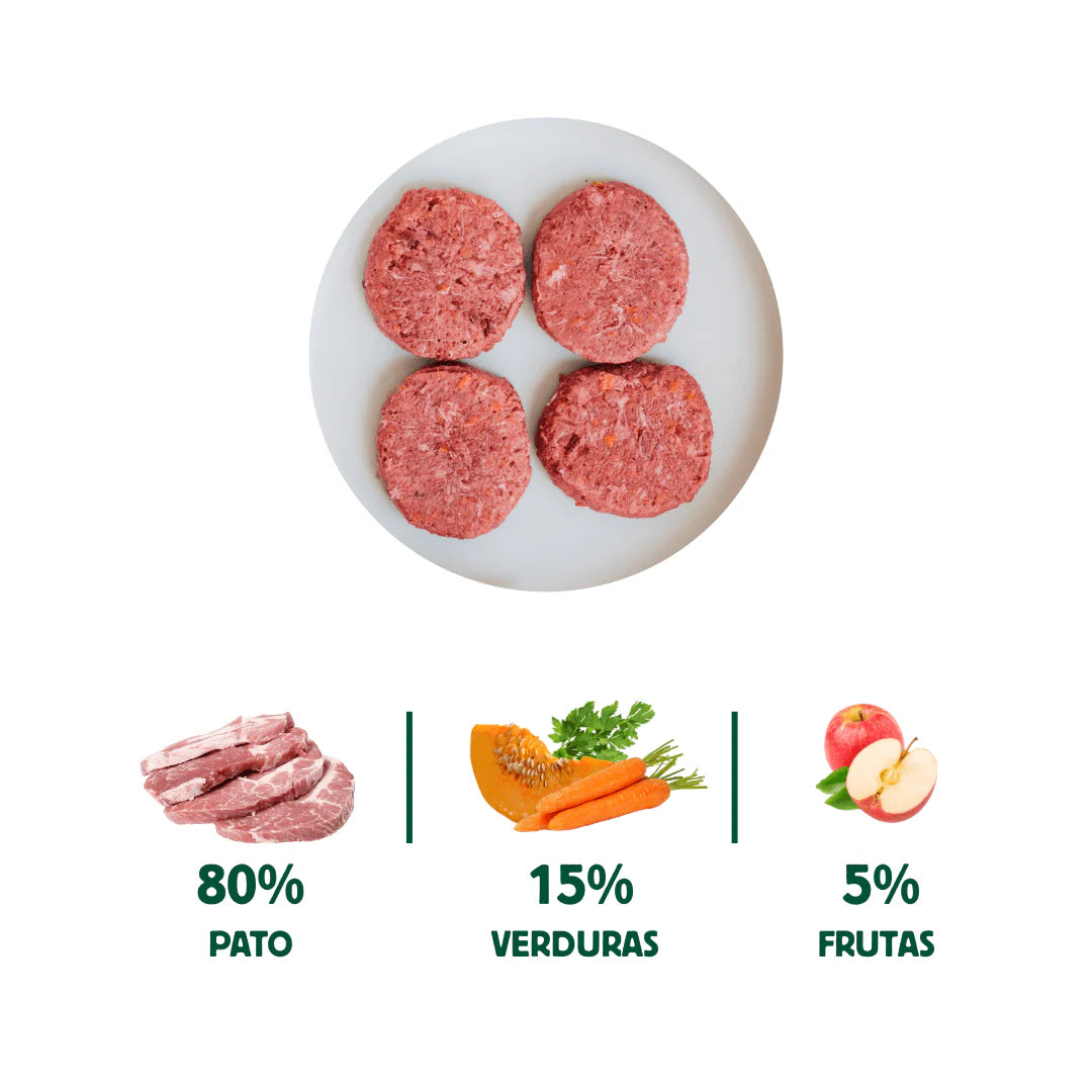 Wild Balance - Menú BARF de Pato con verduras frescas para perros