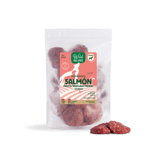 Wild Balance - Menú BARF de Salmón con verduras frescas para perros