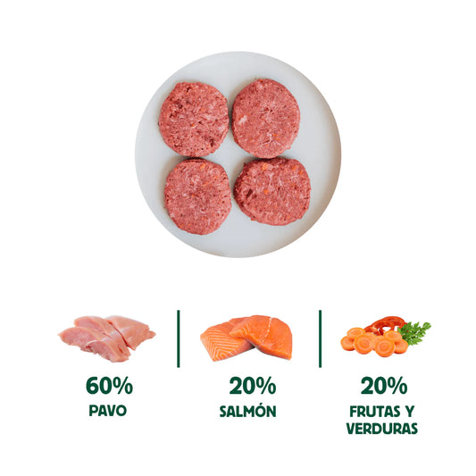 Wild Balance - Menú BARF de Salmón con verduras frescas para perros