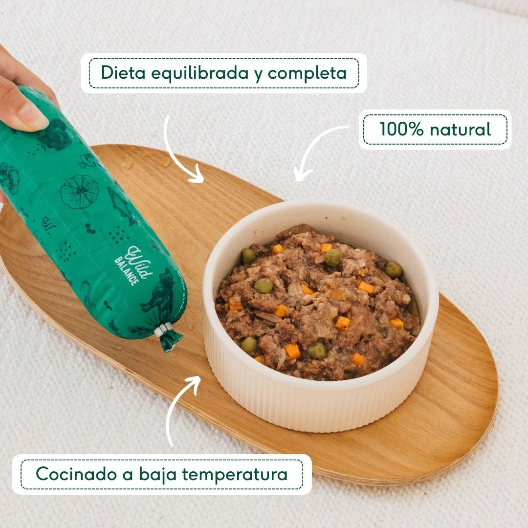 Wild Balance - Comida Cocinada de Salmón y Ternera con verduras 1.3kg