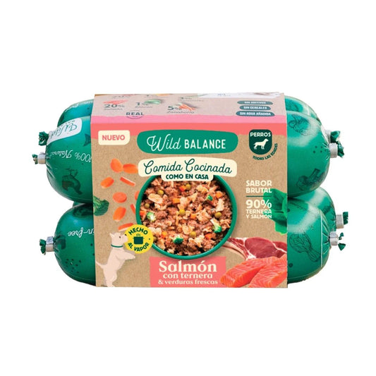 Wild Balance - Comida Cocinada de Salmón y Ternera con verduras 1.3kg