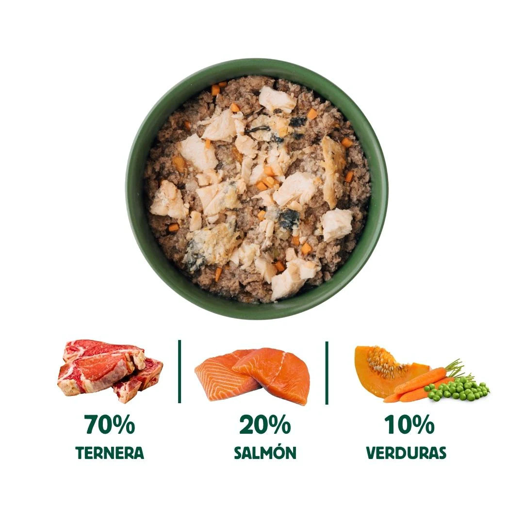 Wild Balance - Comida Cocinada de Salmón y Ternera con verduras 1.3kg
