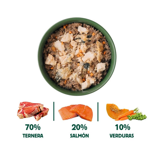 Wild Balance - Comida Cocinada de Salmón y Ternera con verduras 1.3kg