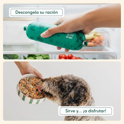 Wild Balance - Comida Cocinada de Salmón y Ternera con verduras 1.3kg