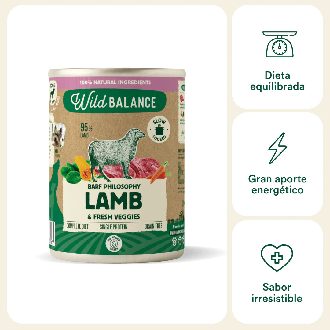 Wild Balance - Comida Humeda para perros 400g - Filosofía BARF