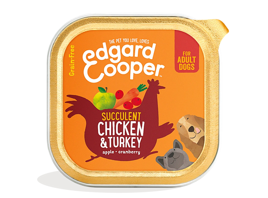 Edgard Cooper Comida húmeda para perros - Pollo y pavo 150G