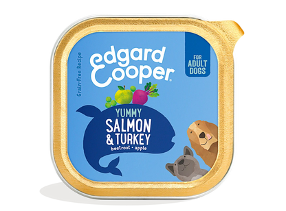 Edgard Cooper Comida húmeda para perros - Salmón y pavo 150G