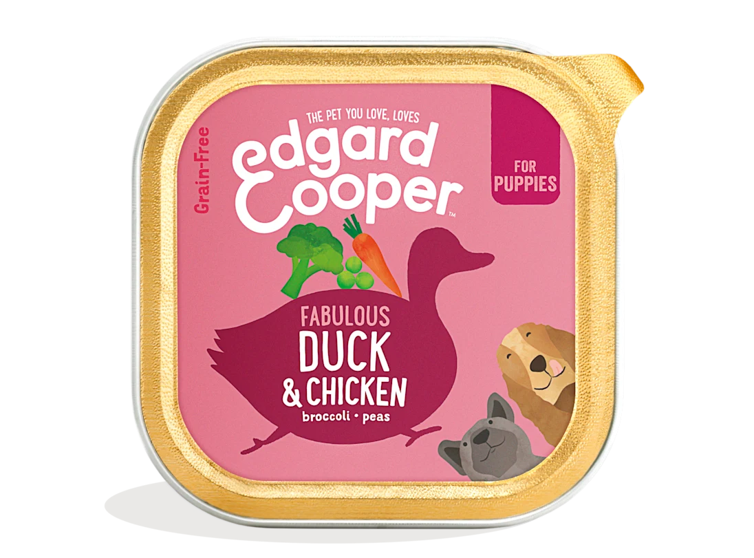 Edgard Cooper Comida húmeda para perros - Pato y pollo 150G