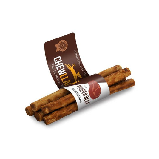 Chewllagen Ternera Mini Rolls 12.5 cm 5Pk Display 40Pks Premiun para Perros