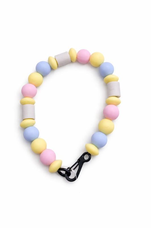 Tikku collar antiparasitario natural rosa, azul y amarillo