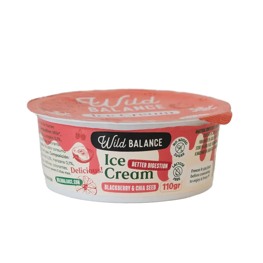 Wild Balance - YOGUR HELADO con prebióticos naturales sabor Mora con semillas de chía 110g