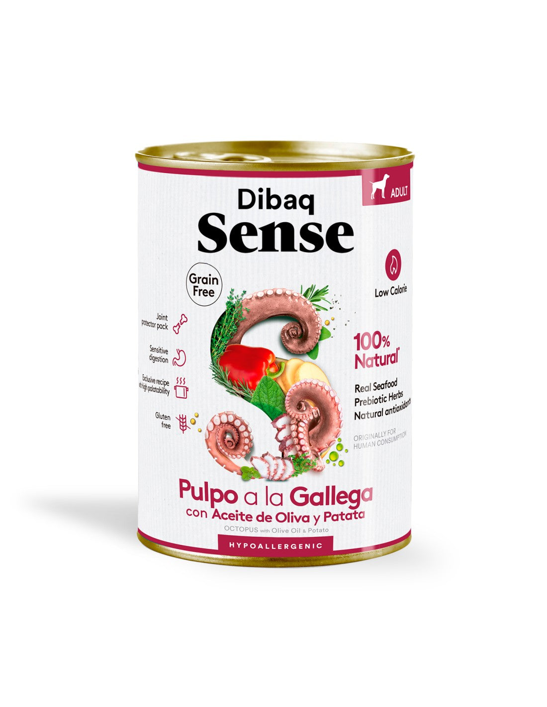 Dibaq Sense - Comida húmeda Pulpo a la Gallega