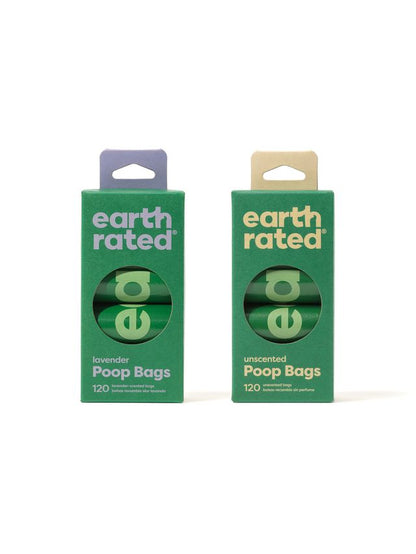 Earth Rated - Bolsas eco-friendly 8 rollos x 15 bolsas