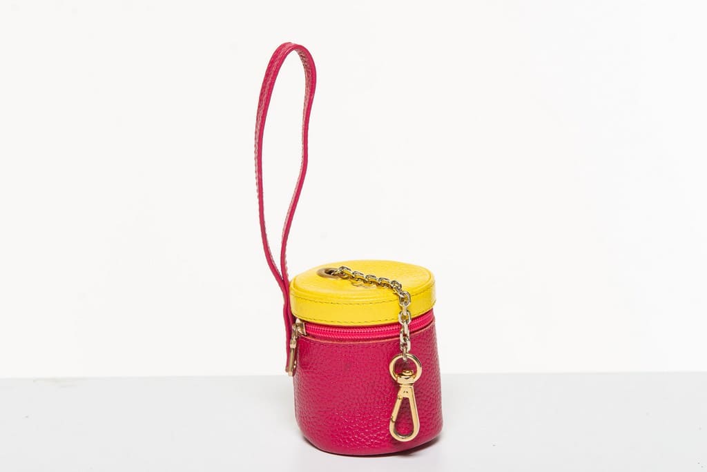 Bolso de golosinas de cuero