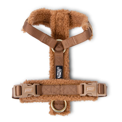 Pollo and Paco - Arnes Borreguito Camel - arnés en Y para perros
