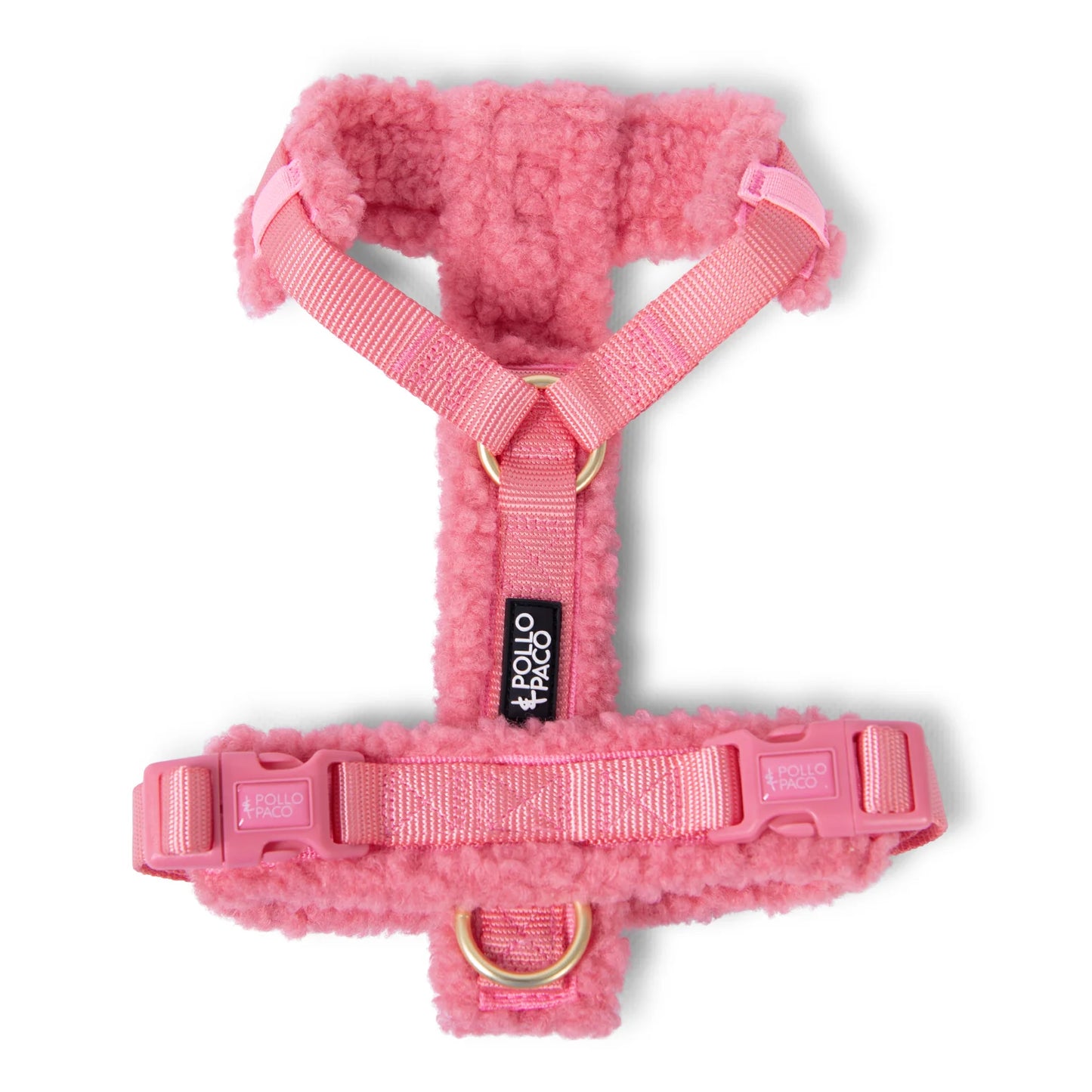 Pollo and Paco - Arnes Borreguito Rosa - arnés en Y para perros
