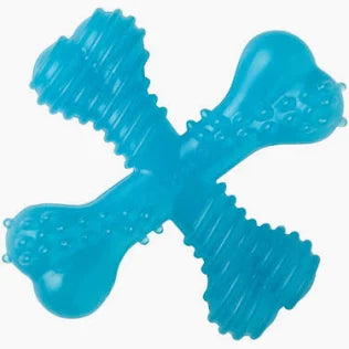 Nylabone Hueso X Mordedor Sabor a Carne para cachorros